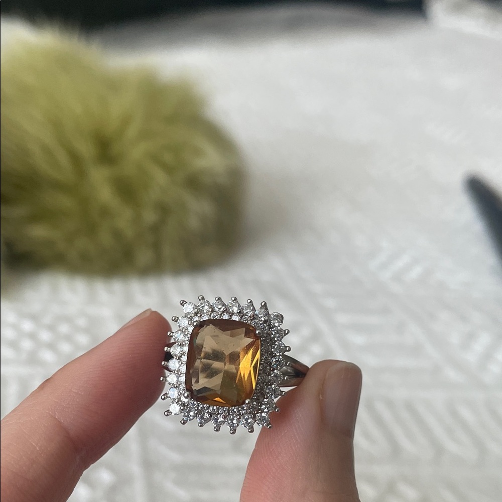 Sterling Silver large cocktail Women's Ring - Picture 7 of 17